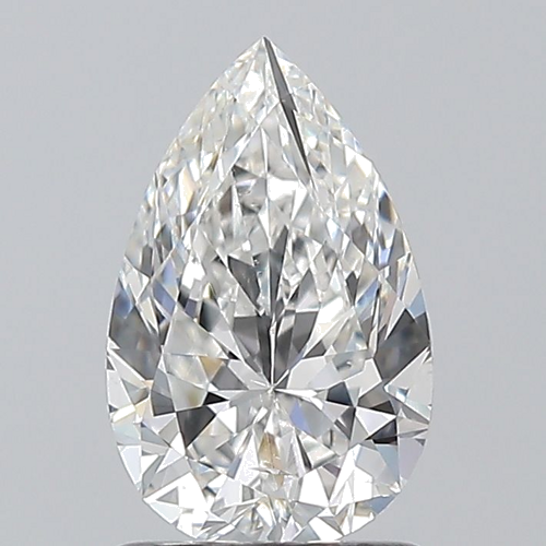 1.02 carat F-SI1 Natūralus Pear Deimantas (1)