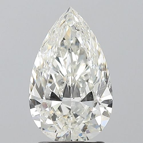 2.01 carat I-SI2 Natūralus Pear Deimantas (1)