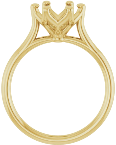 Sužadėtuvių Žiedas „Cathedral-Style Solitaire“ 14k yellow gold Round 8mm (2)