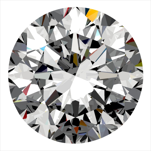 0.4 carat E-SI2 Very Good cut Natūralus Round Deimantas (1)