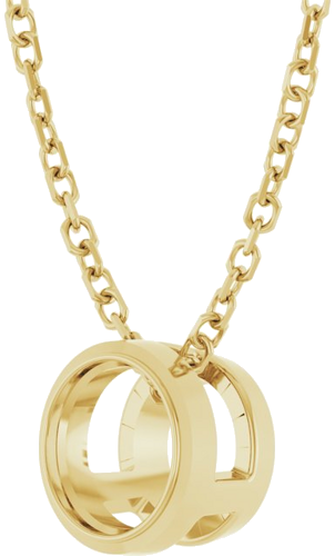 14K Yellow 5.2 mm Round Solitaire Bezel-Set 16-18  Necklace Mounting (2)