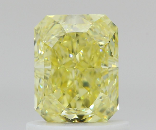 1.0 carat Fancy Intense Yellow-SI1 Natūralus Radiant Deimantas (1)