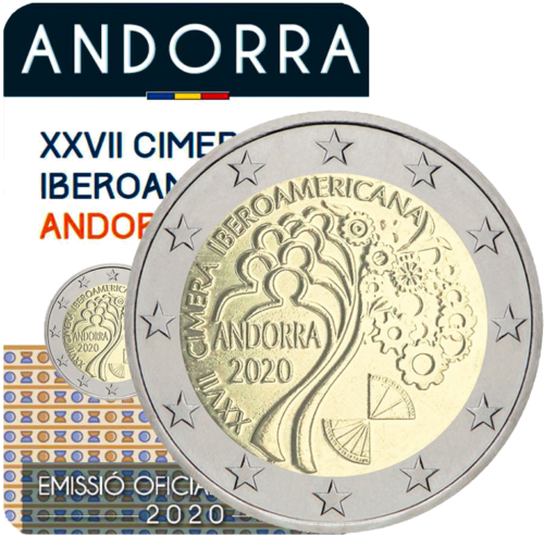 2020 Andorra XXVII Ibero American Summit 2 euro BU coin (1)