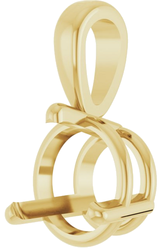 Pakabukas „Solitaire“ 18k yellow gold Round 6.5mm (2)