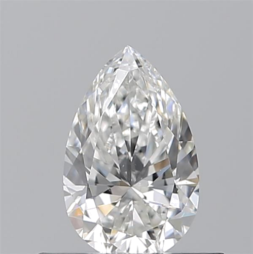 0.5 carat F-SI1 Natūralus Pear Deimantas (1)
