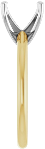 Sužadėtuvių Žiedas „Solitaire“ 585 Baltojo Ir Geltonojo Aukso Oval 10mm x 8mm (4)