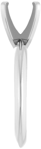 Sužadėtuvių Žiedas „Solitaire“ 585 Baltojo Aukso Cushion 6.5mm (4)