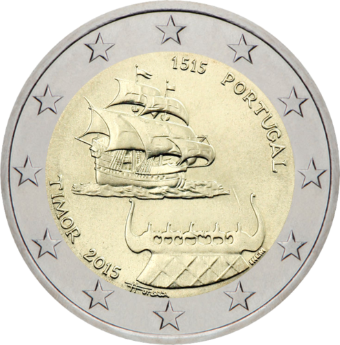2015 Portugal Timor 2 euro coin (1)