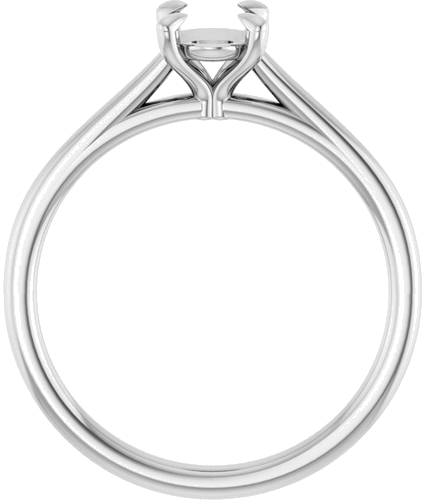 Sužadėtuvių Žiedas „Claw-Prong Solitaire“ 950 Platinos Oval 7mm x 5mm (2)