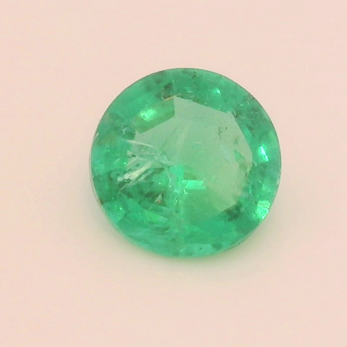 0.54 carat GREEN Round Smaragdas (1)