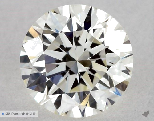 0.55 carat K-VVS1 Excellent cut Natūralus Round Deimantas (1)