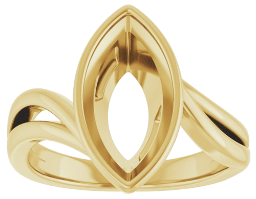 Sužadėtuvių Žiedas „Bezel-Set“ 14k yellow gold Marquise 14mm x 7mm (3)