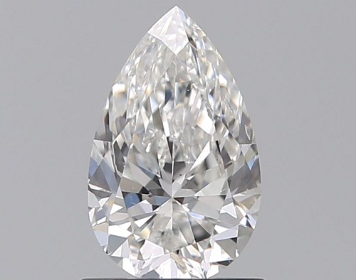 0.9 carat F-SI2 Natūralus Pear Deimantas (1)