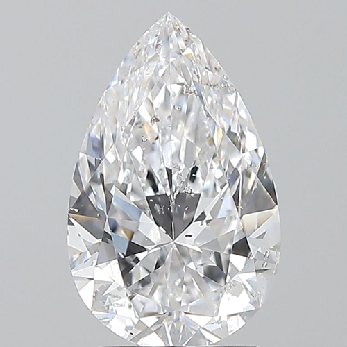 2.01 carat D-SI2 Natūralus Pear Deimantas (1)