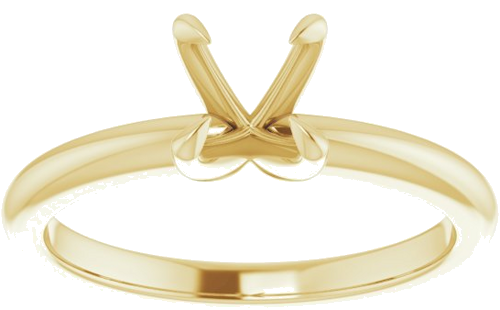 Sužadėtuvių Žiedas „Claw-Prong Solitaire“ 14k yellow gold Round 6mm (3)