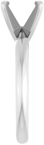 Sužadėtuvių Žiedas „Solitaire“ 585 Baltojo Aukso Round 8mm (4)