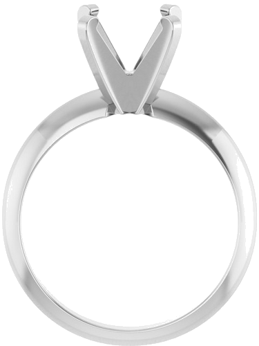 Sužadėtuvių Žiedas „Lightweight Solitaire“ 14k white gold Round 8mm (2)