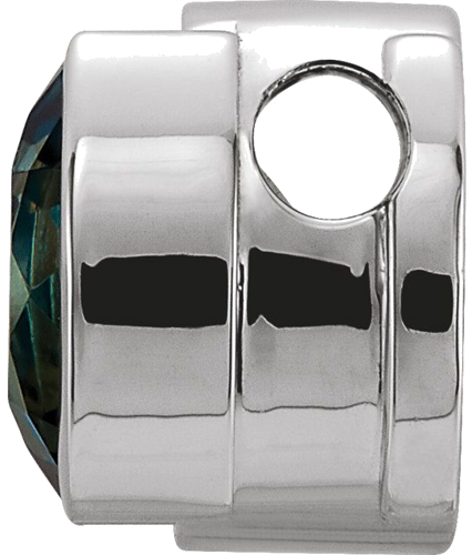 Pakabukas „Round Half-Bezel Slide“ 14k white gold Round 3.8mm (4)