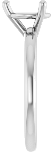 Sužadėtuvių Žiedas „Solitaire“ 14k white gold Round 7.4mm (4)