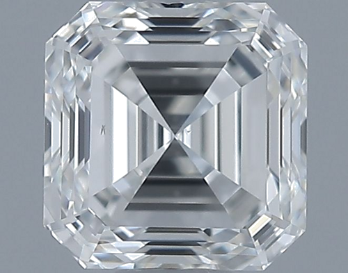 0.5 carat F-VS2 Natūralus Asscher Deimantas (1)