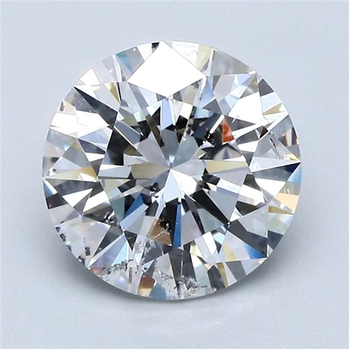 3.01 carat E-SI2 Excellent cut Natūralus Round Deimantas (1)