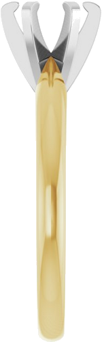 Sužadėtuvių Žiedas „Solitaire“ 14k yellow/white gold Round 5.8mm (4)