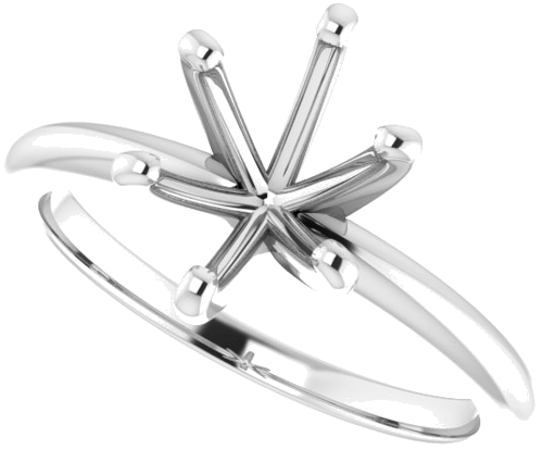 Sužadėtuvių Žiedas „Solitaire“ 585 Baltojo Aukso Oval 9mm x 7mm (5)