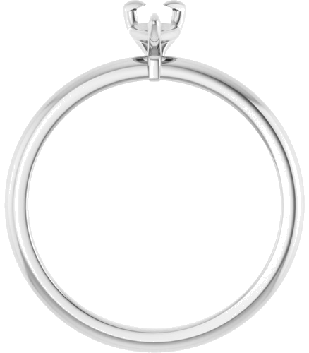 Sužadėtuvių Žiedas „Solitaire“ 14k white gold Pear 6mm x 4mm (2)