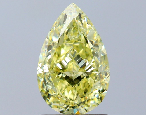 2.0 carat Fancy Yellow-SI1 Natūralus Pear Deimantas (1)