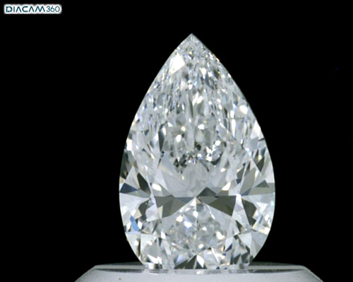 0.5 carat D-SI1 Natūralus Pear Deimantas (1)