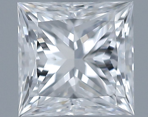 0.51 carat D-VVS1 Natūralus Princess Deimantas (1)
