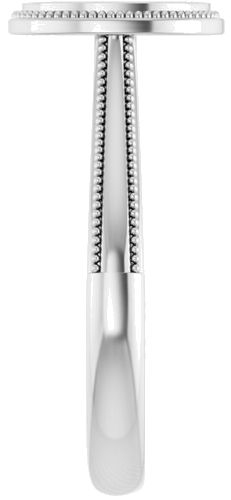 Sužadėtuvių Žiedas „Solitaire“ 585 Baltojo Aukso Oval 8mm x 6mm (4)