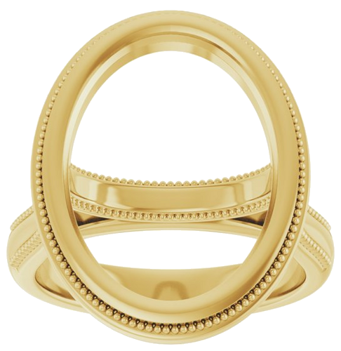 Sužadėtuvių Žiedas „Bezel-Set Solitaire“ 14k yellow gold Oval 16mm x 12mm (3)