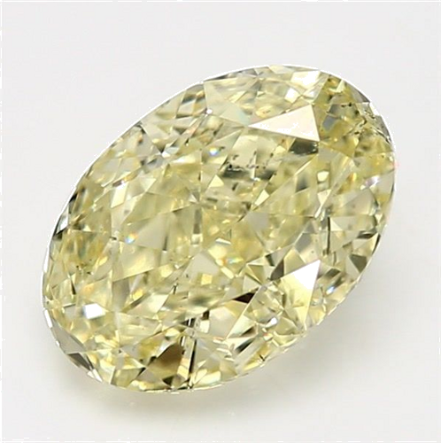 4.03 carat Fancy Yellow-SI2 Natūralus Oval Deimantas (1)