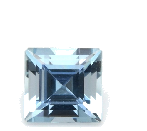0.5 carat BLUE Princess Aquamarine (1)