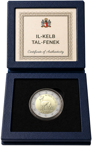 2026 Malta Dog Il Kelb tal Fenek Proof  2 euro coin (1)