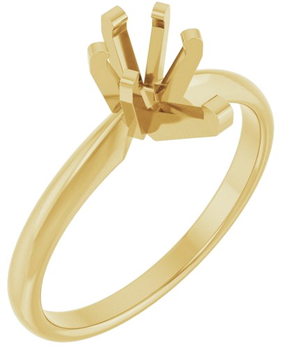 Sužadėtuvių Žiedas „Solitaire“ 14k yellow gold Pear 8mm x 5mm (1)