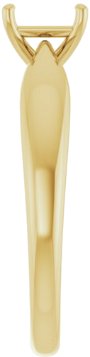 Sužadėtuvių Žiedas 14k yellow gold Square 5mm (4)