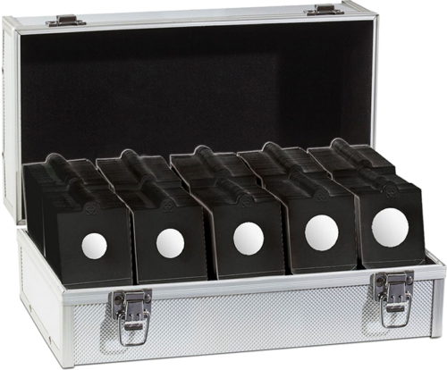 1000 pcs x 17.5 - 39.5 mm. black holders + Suitcase (3)