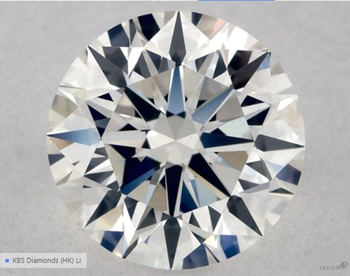 0.5 carat H-VVS2 Excellent cut Natūralus Round Deimantas (1)