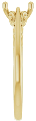 Sužadėtuvių Žiedas „Solitaire“ 14k yellow gold Oval 8mm x 6mm (4)