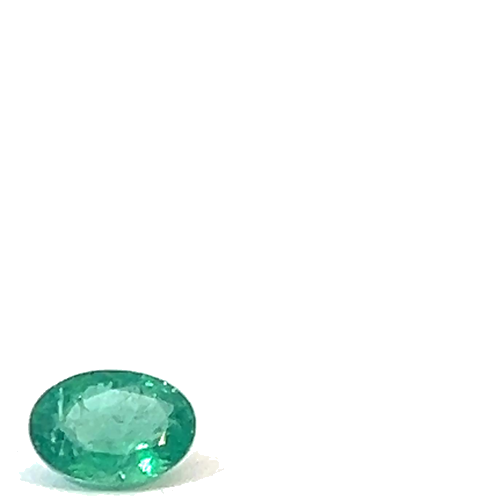 0.56 carat GREEN Oval Smaragdas (1)