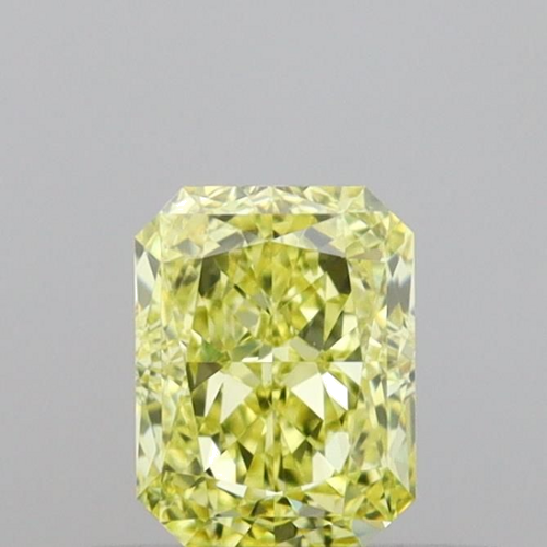 0.5 carat Fancy Intense Yellow-VS1 Natūralus Radiant Deimantas (1)