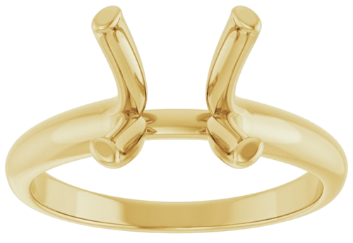 Sužadėtuvių Žiedas „Solitaire“ 14k yellow gold Square 7.5mm (3)