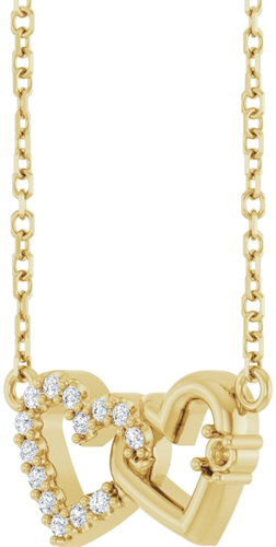 Pakabukas „Family Heart“ 14k yellow gold Round 1.5mm (2)
