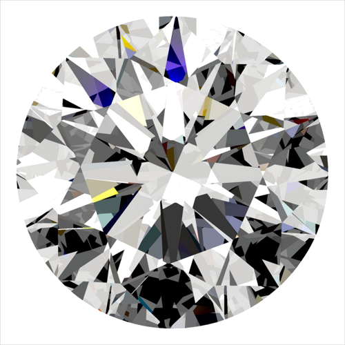 0.34 carat F-VVS1 Excellent cut Natūralus Round Deimantas (1)