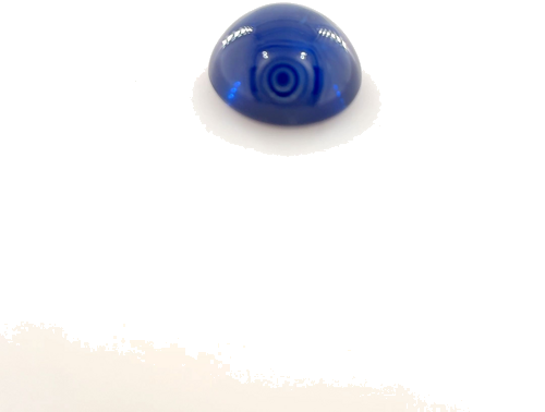 1.1 carat BLUE CABOCHON cut Round Safyras (1)