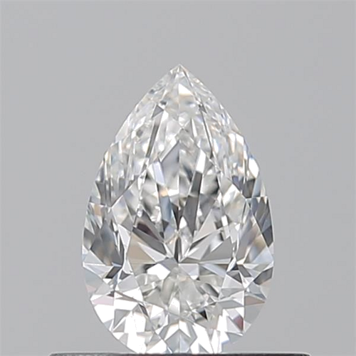 0.5 carat F-VVS2 Natūralus Pear Deimantas (1)