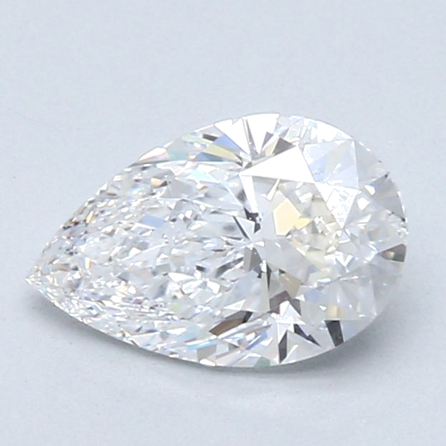 1.0 carat D-SI1 Natūralus Pear Deimantas (1)