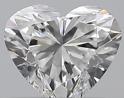 0.33 carat D-VVS2 Natūralus Heart Deimantas (1)